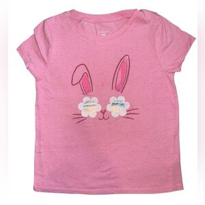 btween Pink Bunny Face Kids T-Shirt